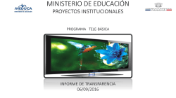 Programa de Telebasica_Direc. Nac. de Educacian de Basica
