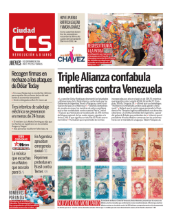 Triple Alianza confabula mentiras contra Venezuela