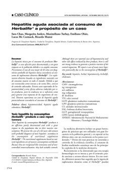 Toxic hepatitis by consumption Herbalife products a case report