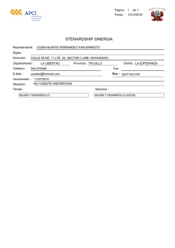 STEWARDSHIP SINERGIA