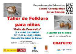 Taller de Folklore para ni&ntilde;os