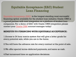 Equitable Acceptance (EAC) Student Loan&nbsp;Financing