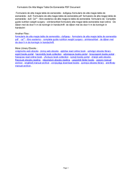 Formulario De Alta Magia Tabla De Esmeralda PDF