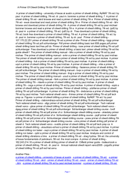 A Primer Of Oilwell Drilling 7th Ed PDF