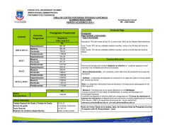 Tablas de costos 2016-1 Postgrado Presencial Alumnos