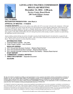 LUC Agenda - City of Loveland