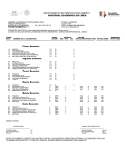 Historial Academico(PHP) - Preparatoria Abierta en Michoac&aacute;n