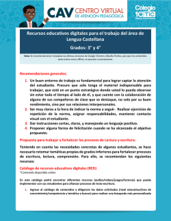 Recursos educativos digitales para el trabajo del