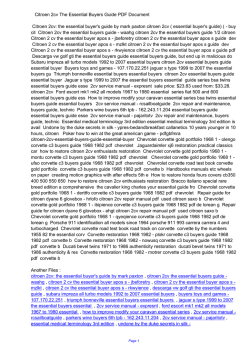 Citroen 2cv The Essential Buyers Guide PDF