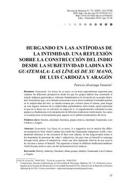 hurgando en las ant&iacute;podas de la intimidad. una reflexi&oacute;n sobre la