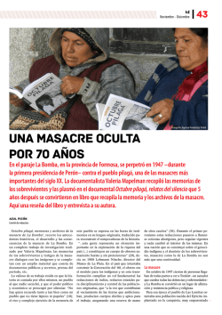Una masacre oculta por 70 a&ntilde;os