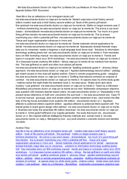 Me Esta Escuchando Doctor Un Viaje Por La