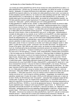 Las Recetas De La Dieta Paleolitica PDF