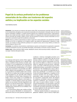 [The role of the prefrontal cortex in the sensory problems of children