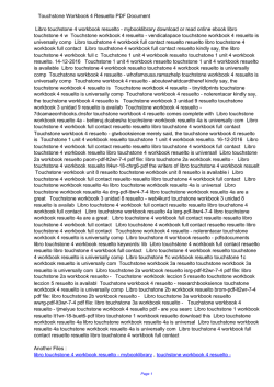 Touchstone Workbook 4 Resuelto PDF