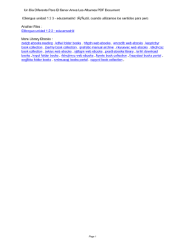 Un Dia Diferente Para El Senor Amos Los Albumes PDF - n-z.co