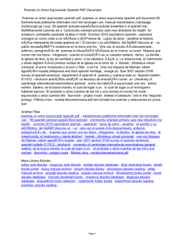 Poemas Un Amor Equivocado Spanish PDF