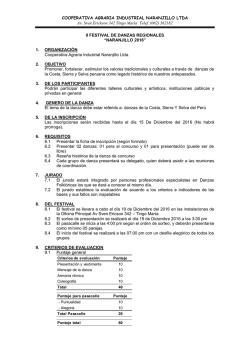 (062) 562182 II FESTIVAL DE DANZAS REG