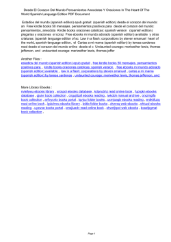 Desde El Corazon Del Mundo Pensamientos Anecdotas Y