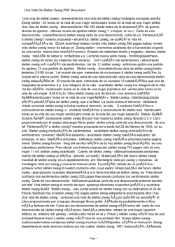 Una Vida De Stefan Zweig PDF