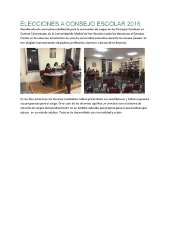 elecciones a consejo escolar 2016