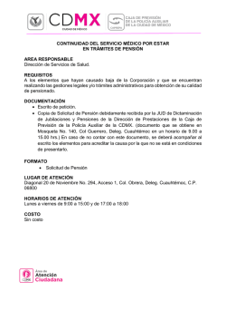 CONTINUIDAD DEL SERVICIO M&Eacute;DICO POR - caprepa