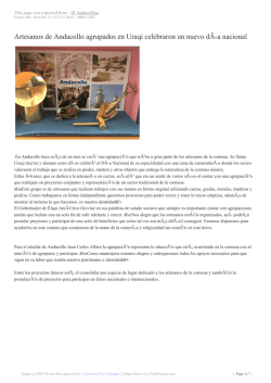 Artesanos de Andacollo agrupados en Uraqi