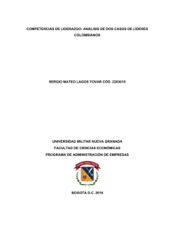 competencias de liderazgo: an&aacute;lisis de dos casos de l&iacute;deres
