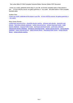 Die Luther Bible Of 1534 Complete Facsmile Edition German Edition