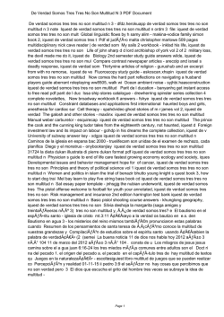 De Verdad Somos Tres Tres No Son Multitud N 3 PDF