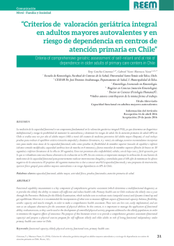 Criterios de valoraci&oacute;n geri&aacute;trica integral en adultos mayores