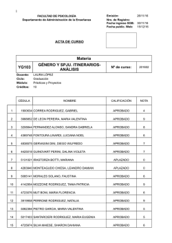 Materia YG103 G&Eacute;NERO Y SPJU. ITINERARIOS