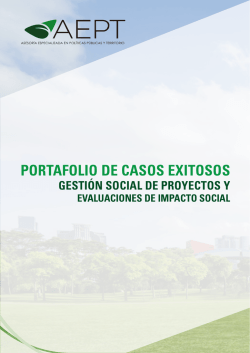 1. Gesti&oacute;n Social de Proyectos y Evaluaciones de Impacto