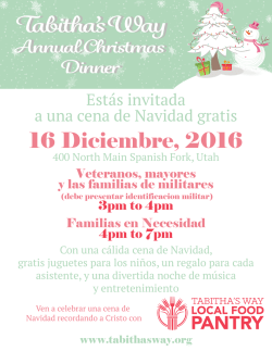 2016 Christmas Dinner Spanish