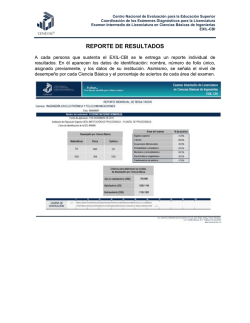 reporte individual de resultados