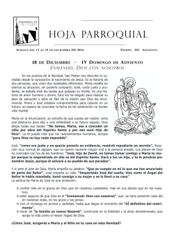 Semana del 12 al 18 de diciembre