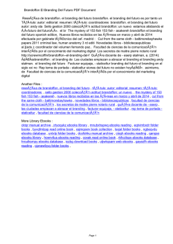 Brandoffon El Branding Del Futuro PDF