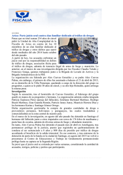 Parte juicio oral contra clan familiar dedicado al