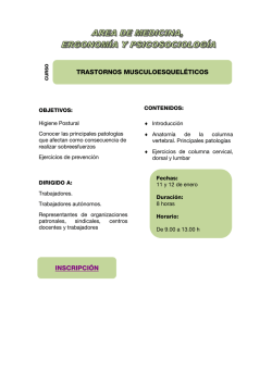Trastorno musculoesquel&eacute;tico