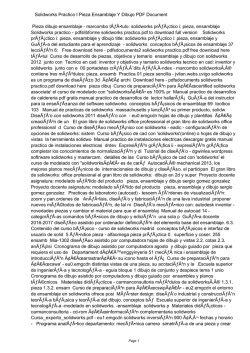 Solidworks Practico I Pieza Ensamblaje Y Dibujo PDF