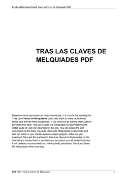 tras las claves de melquiades pdf