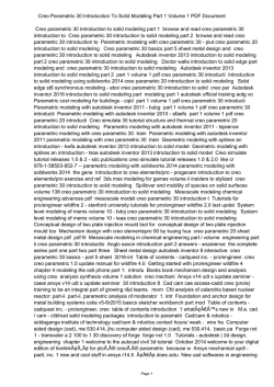 Creo Parametric 30 Introduction To Solid Modeling Part 1 Volume 1