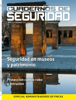 seguridad en museos y patrimonio
