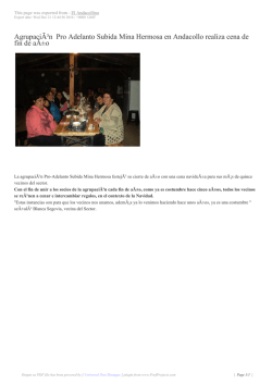 Agrupaci&Atilde;&sup3;n Pro Adelanto Subida Mina Hermosa