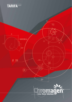 Cat&aacute;logo T&eacute;cnico Chromagen 2017