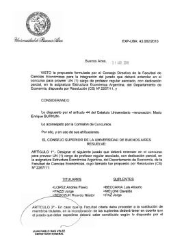 resoluci&oacute;n - Universidad de Buenos Aires