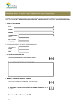 inter&eacute;s en el modelo de gesti&oacute;n de residuos de pl&aacute;stico de uso