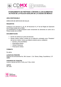 otorgamiento de pr&oacute;tesis u &oacute;rtesis a los - caprepa