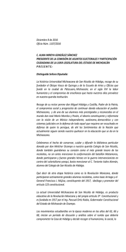 Oficio entregado a la C&aacute;mara de Diputados 09/12/2016