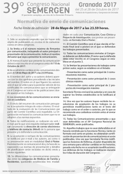 Descargar Normativa  - 38&ordm; Congreso Nacional SEMERGEN